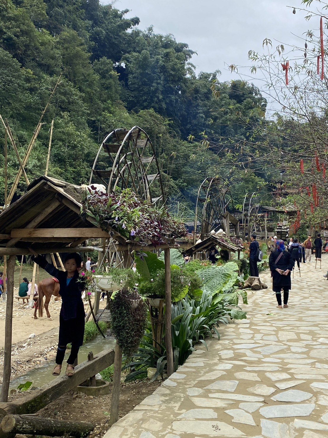 越南｜沙壩景點｜貓貓村 Cat Cat Village，少數民族，黑苗族