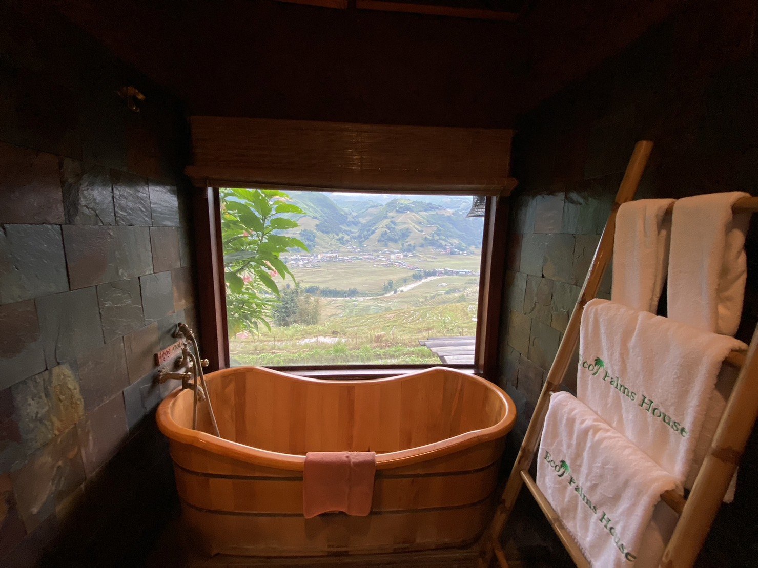 越南｜沙壩絕美梯田農村民宿｜Eco Palms House浴室