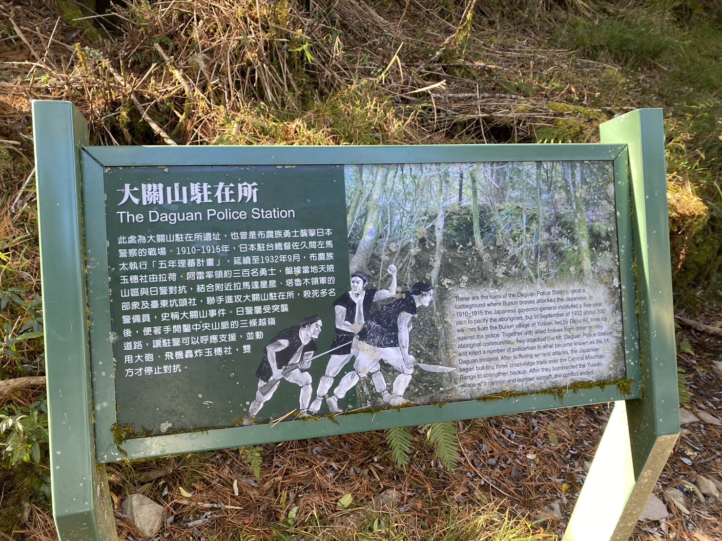 塔關山路程紀錄，大關山駐在所