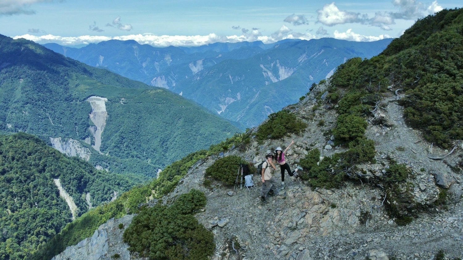 關山嶺山登山路程紀錄-空拍