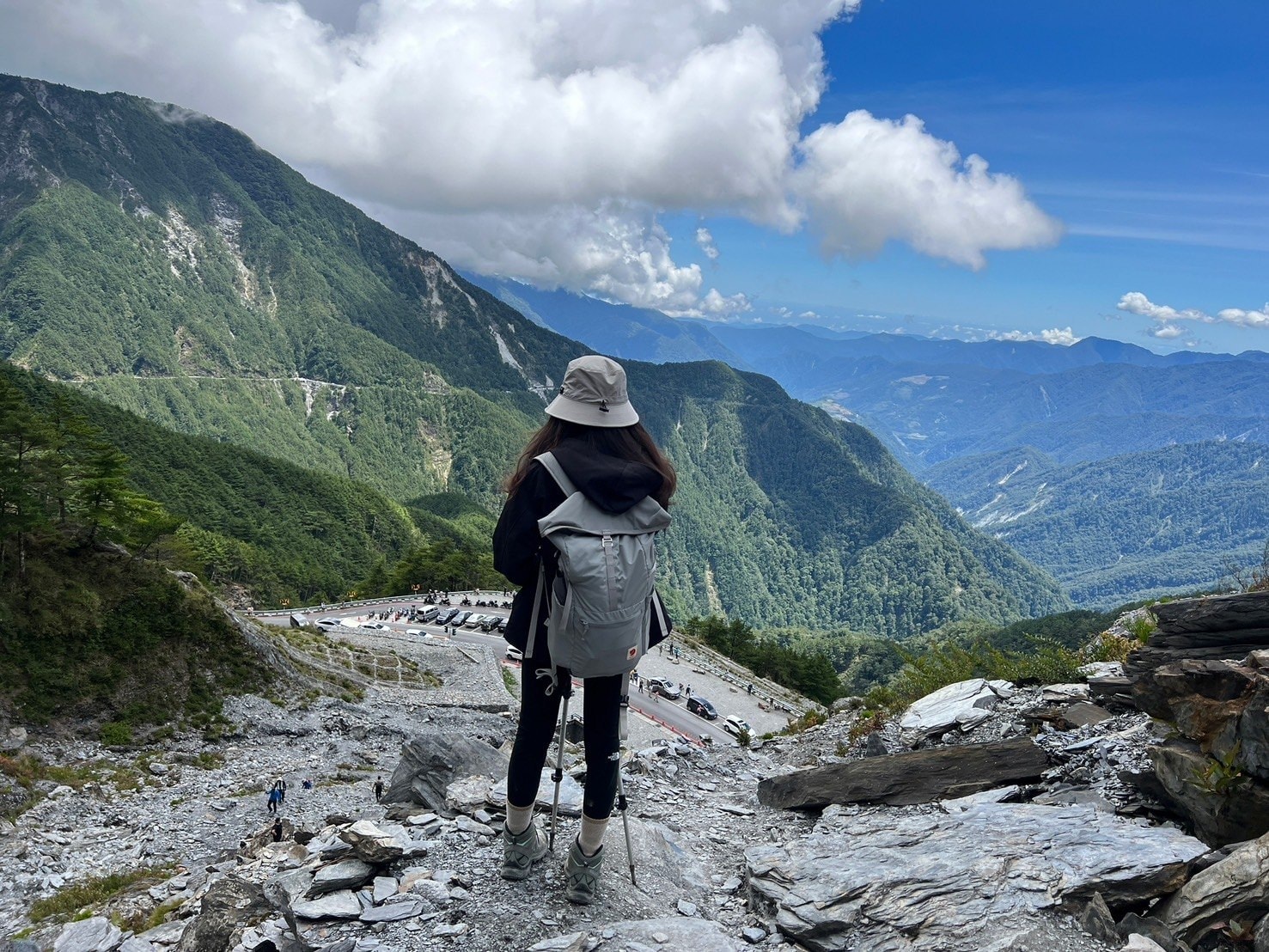 關山嶺山登山路程紀錄-俯瞰埡口
