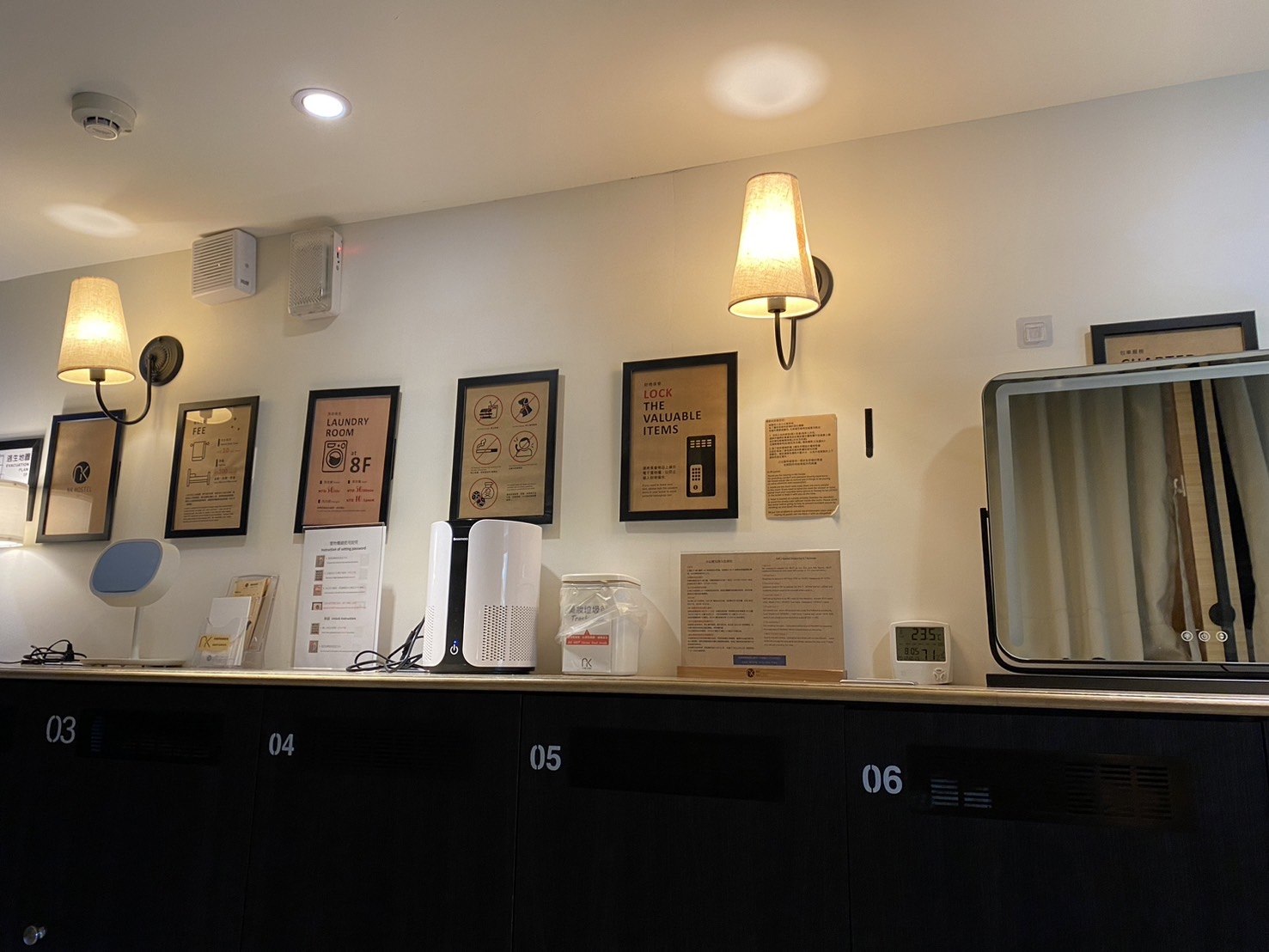 小公館人文旅舍平台置物櫃