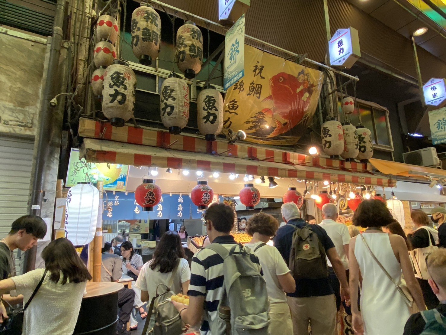 京都錦市場美食、錦魚力