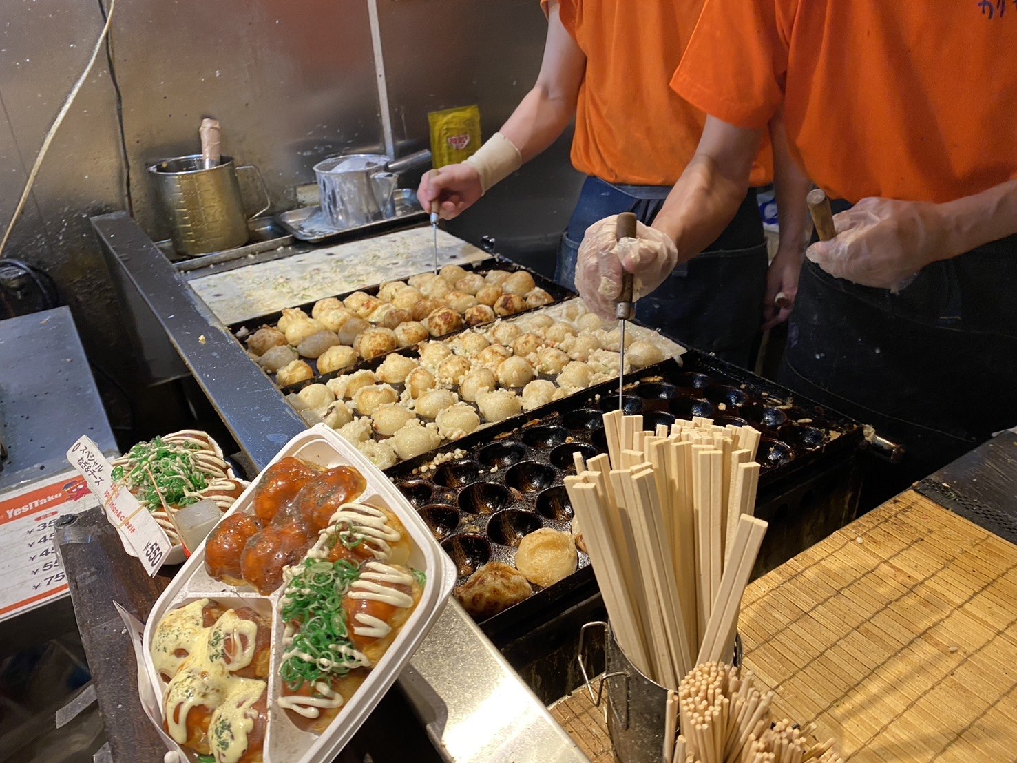 京都錦市場美食、博士章魚燒