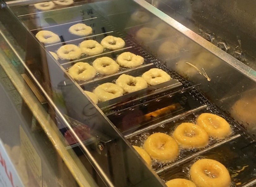 京都錦市場美食、豆乳甜甜圈、豆乳冰淇淋