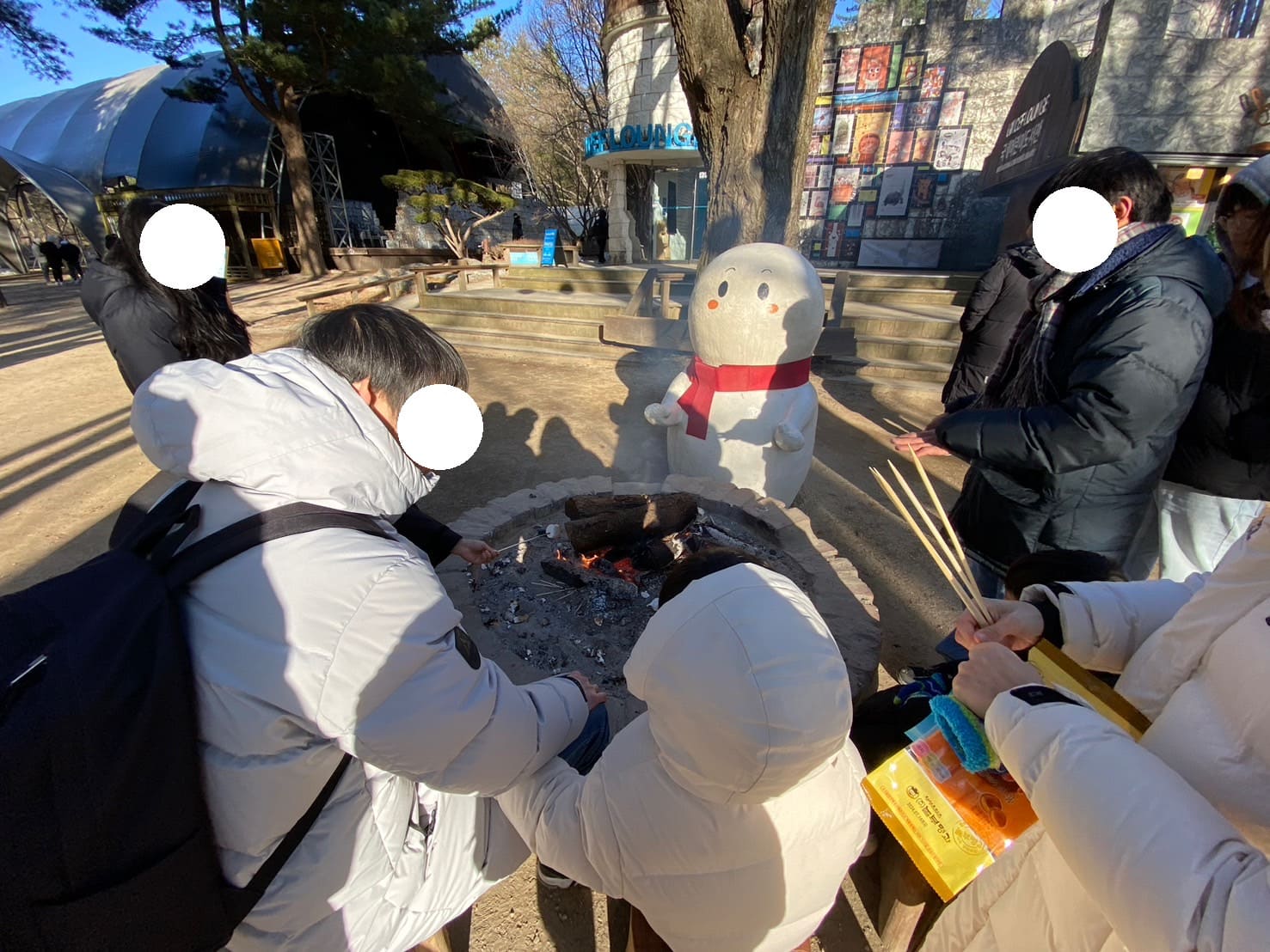 南怡島烤棉花糖