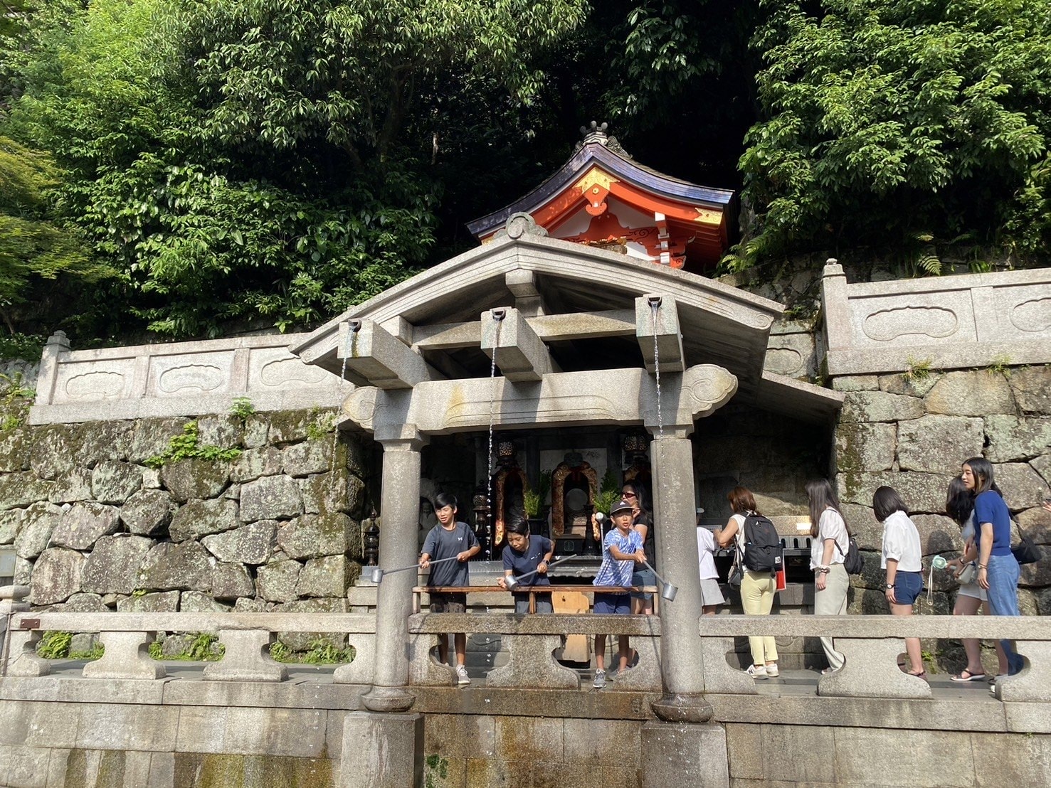 京都景點、清水寺、音羽之瀧、音羽瀑布