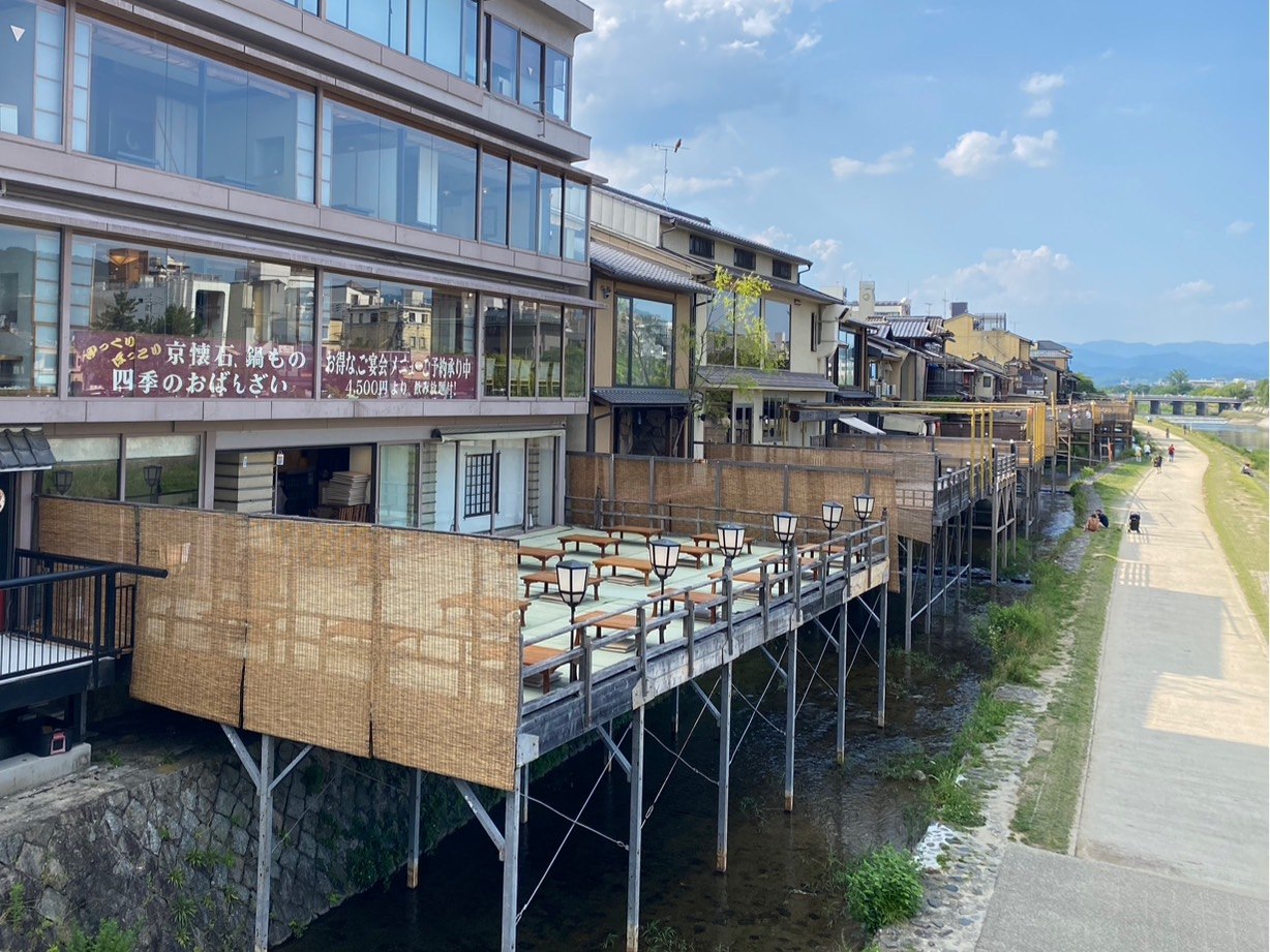 京都景點、鴨川納涼床