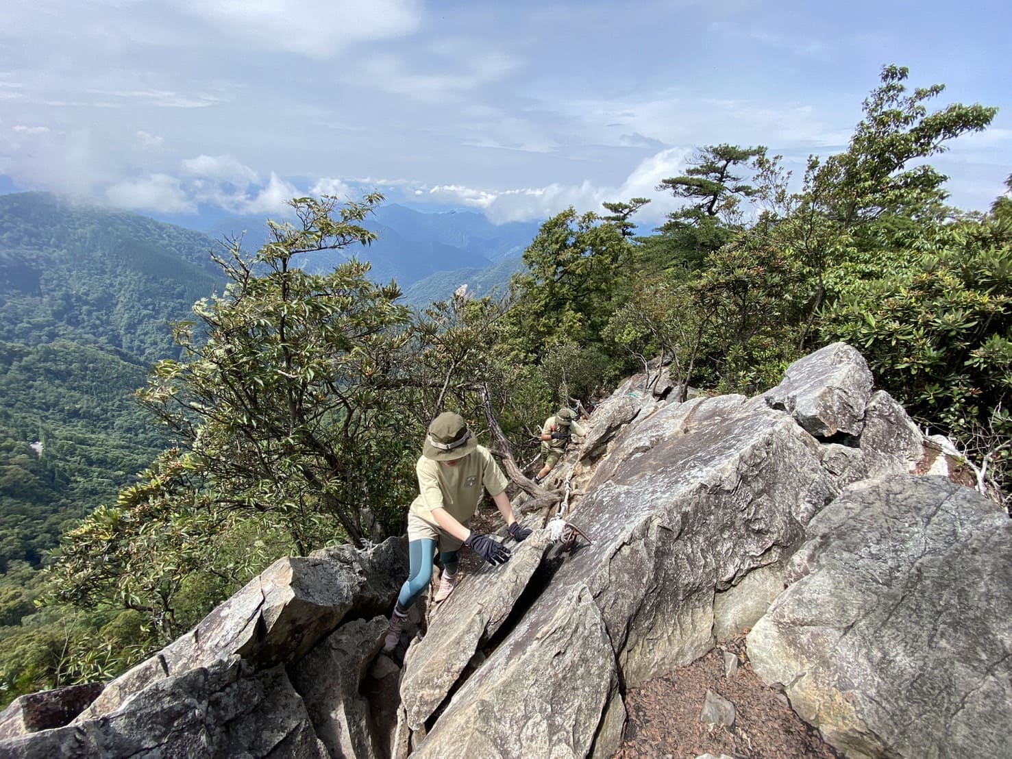 鳶嘴山攀岩路段