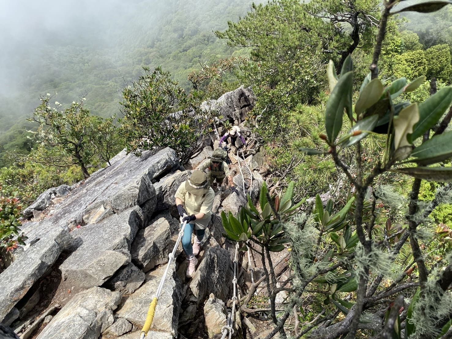鳶嘴山攀岩路段