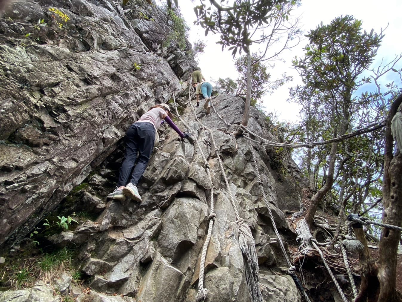 鳶嘴山攀岩路段