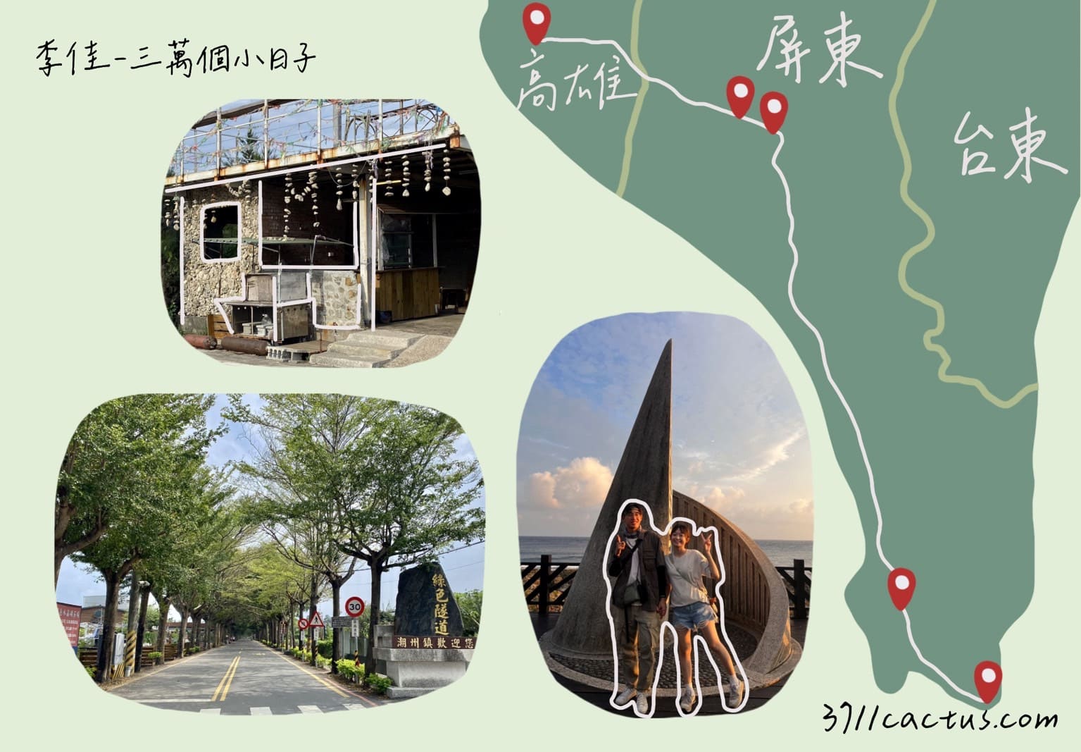 機車環島5|第三天紀錄 高雄-屏東|這次是相遇,不是離別 - 第3張圖 機車環島第三天路線