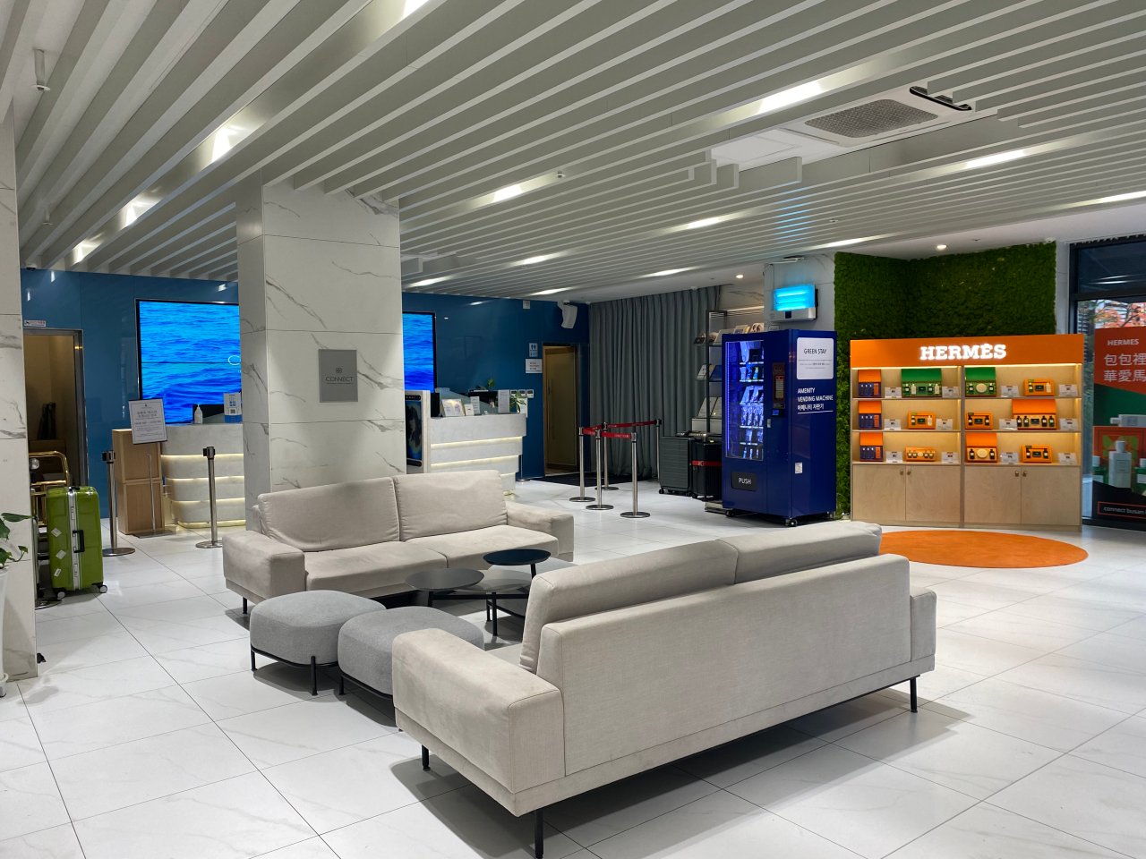 韓國|Busan CONNECT Ocean Hotel|南浦洞海景飯店,逛街看夜景超方便!釜山住宿推薦 - 第4張圖 釜山住宿推薦、Busan Connect ocean hotel大廳