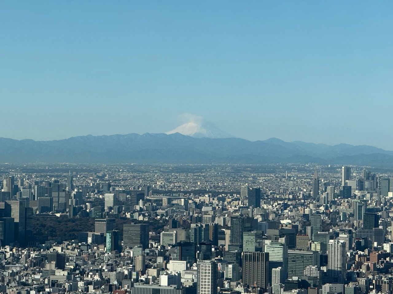 晴空塔眺望富士山